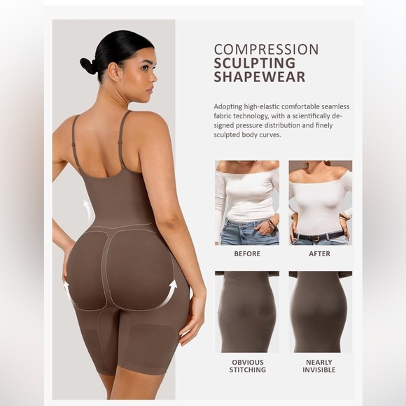 FeelinGirl Shapewear Bodysuit for Women Tummy Control Body Shaper NWT S - Picture 2 of 9